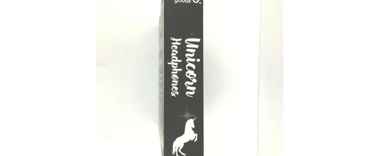 Light-up Unicorn Headphones Black/ Purple by Gabba Goods Premium LED NEW IN BOX