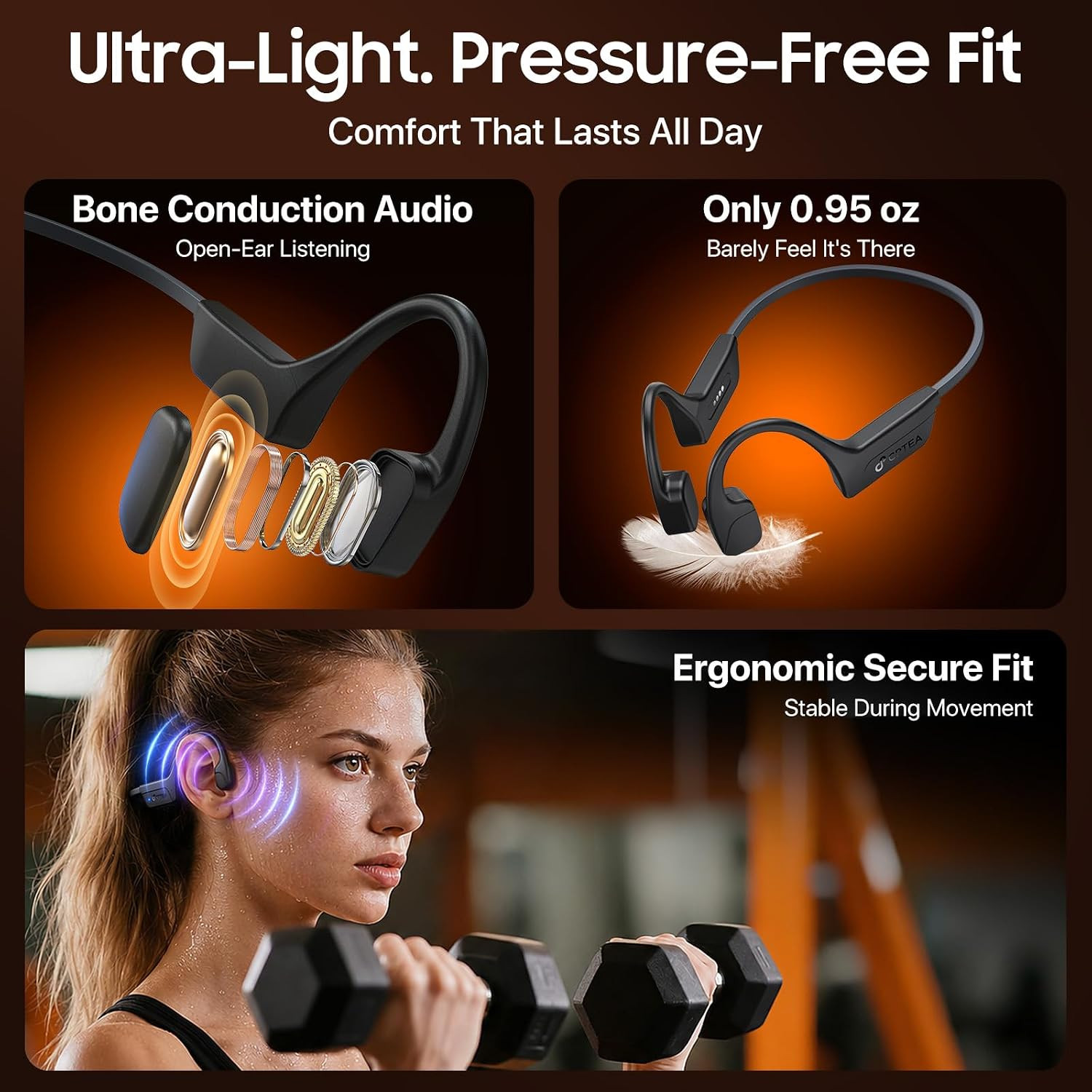 Bone Conduction Headphones, IPX8 Waterproof Swimming Headphones with MP3 Mode 32