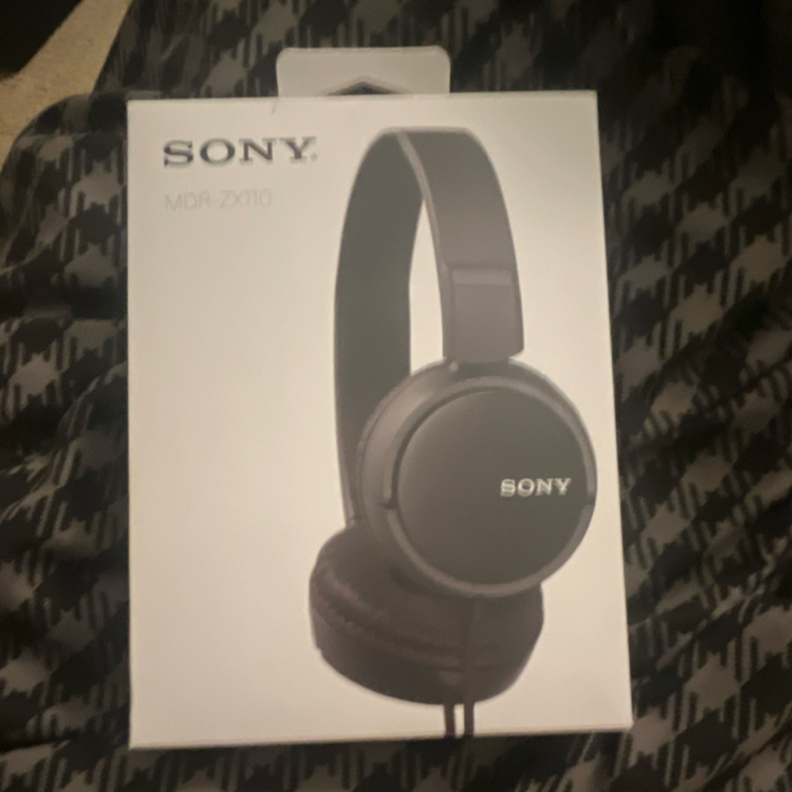 Sony MDR-ZX110 Black Wired On-Ear 3.5mm Headphones 1.2m Tangle-Free