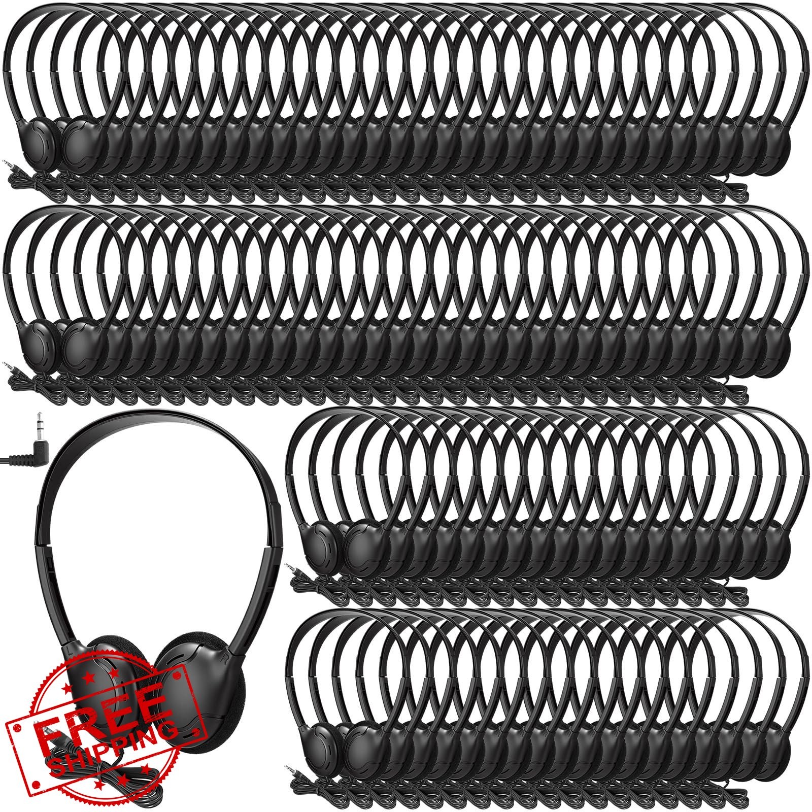 Hoteam 100 Headphones Classroom Black Minimalist