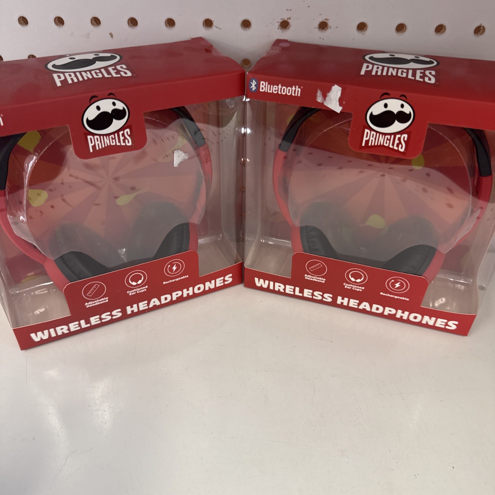 Set Of Two Pringles Wireless Headphones–Bluetooth