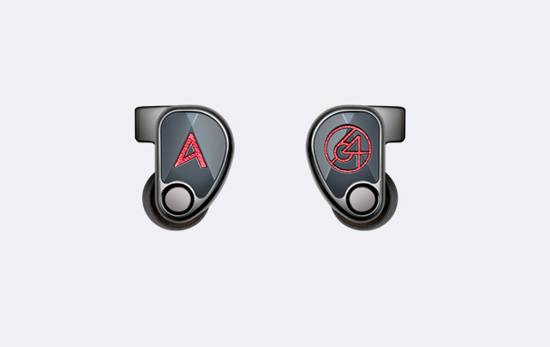 64Audio XIO 2Low DD–6 Mid BA–1 High-Mid BA–1 tia High BA .78mm 2pin 4.4mm Silver