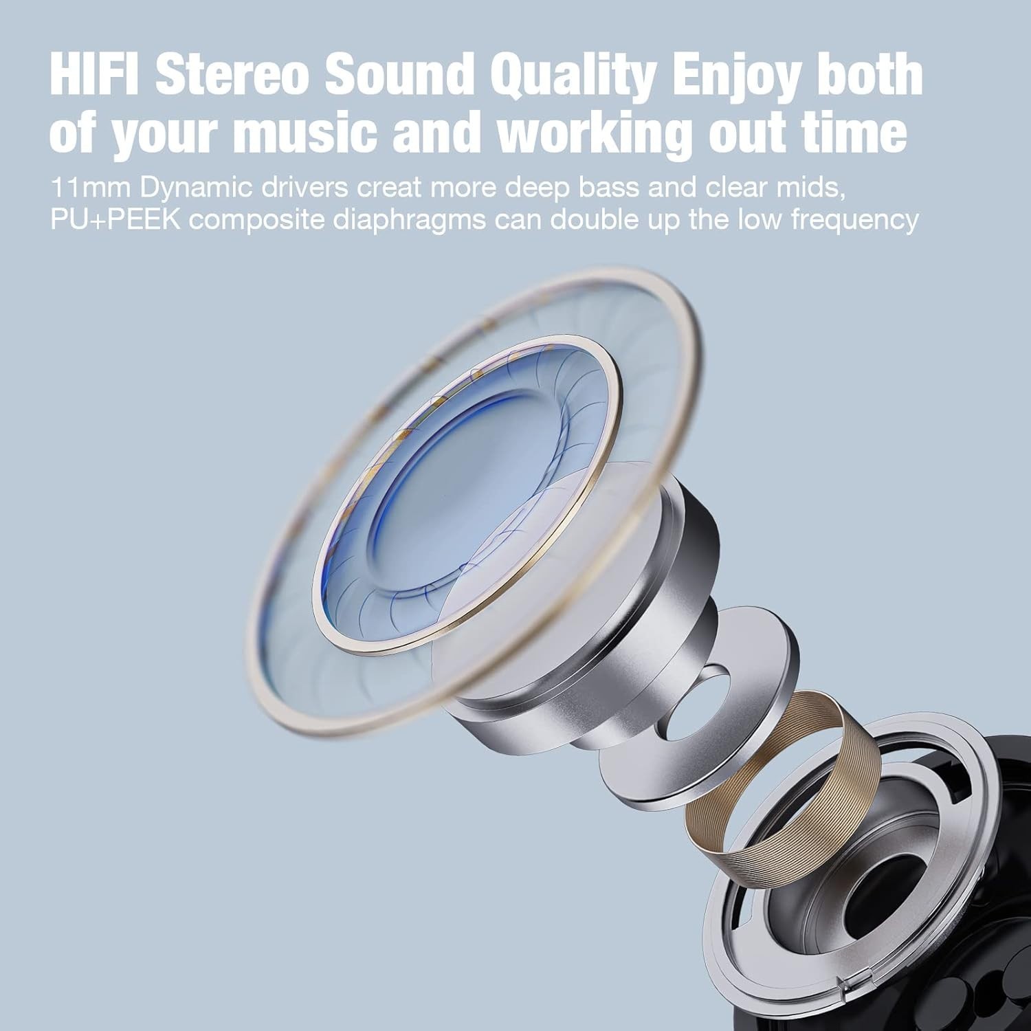 Immersive Sound Bluetooth Headphones: 16 Hours, Sweatproof, & Touch Control