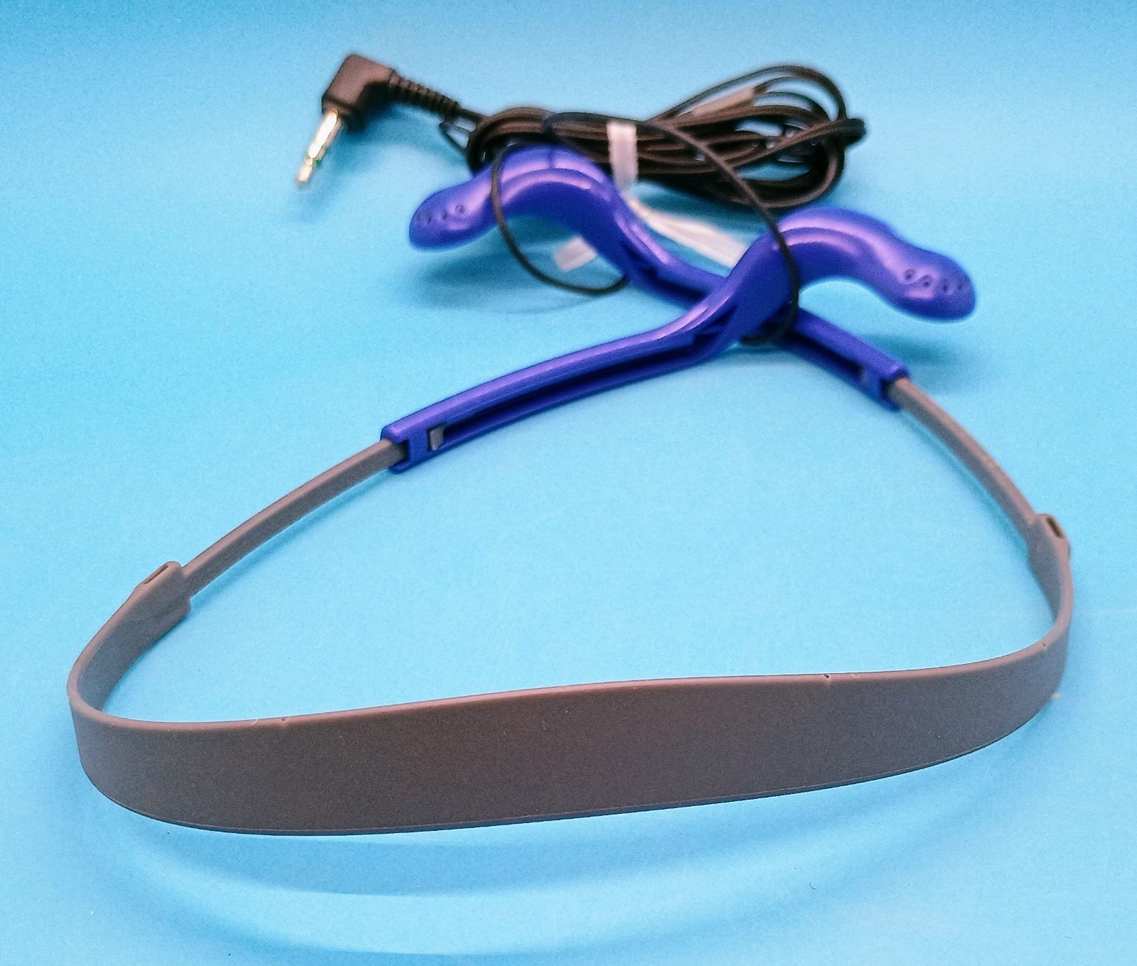 Vintage Sony MDR-W14 Blue Purple Indigo Headphones for Walkman Tested Working
