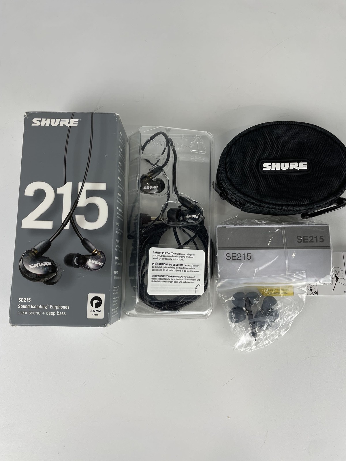 Open Box Shure SE215 Single Driver In-Ear Monitors, Black