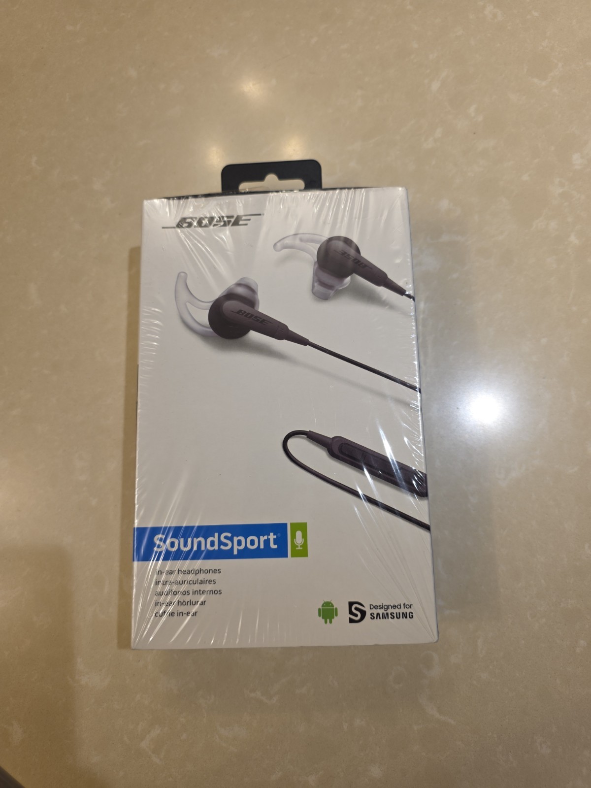 BOSE SoundSport IE in-ear Headphones Charcoal Black 741776-0070 – For Samsung