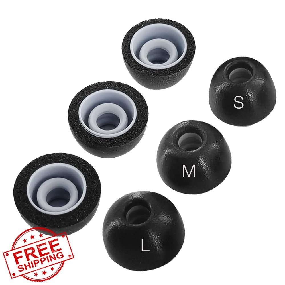 TENNMAK Memory Foam Eartips Skullcandy Method 360 Loop Switch