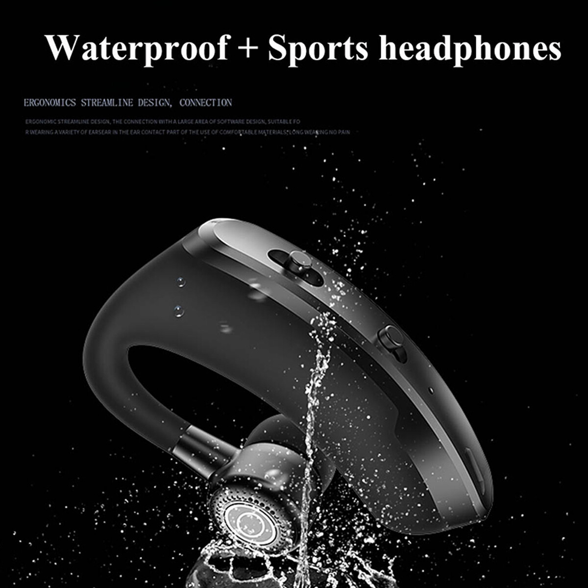 Bluetooth 5.3*Headset Wireless Noise Cancelling Driving Trucker Headphone Earbud