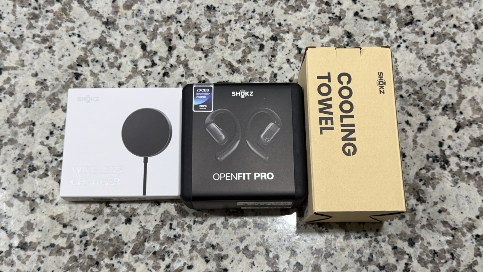 New Sealed Shokz OpenFit Pro Earbuds Noise Cancellation & Wireless Charger