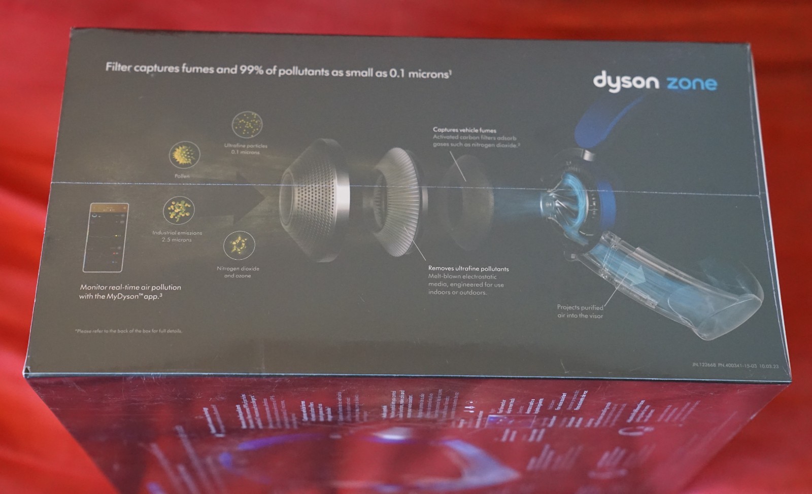 BRAND NEW SEALED Dyson Zone Noise-Cancelling Air Purifier Headphones Blue/Silver