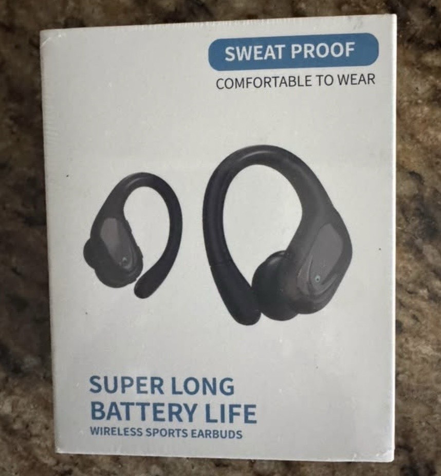 InEar BX17 Bluetooth Wireless Sweat-Proof Ear-Hook Sport Earbuds Black