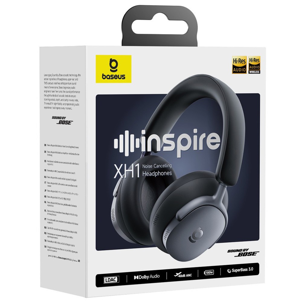 Baseus Inspire XH1 ANC Wireless Bluetooth Headphones – Black