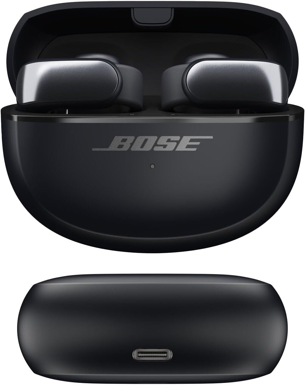 Bose Ultra Open Wireless Bluetooth Earbuds, with OpenAudio for Awareness – Black