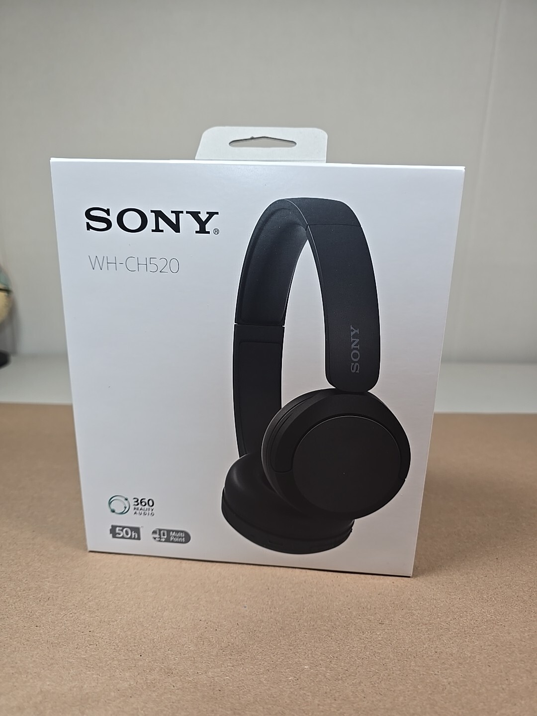 Sony WHCH520 Compact Easy Carrying Wireless Bluetooth On Ear Headphones Black