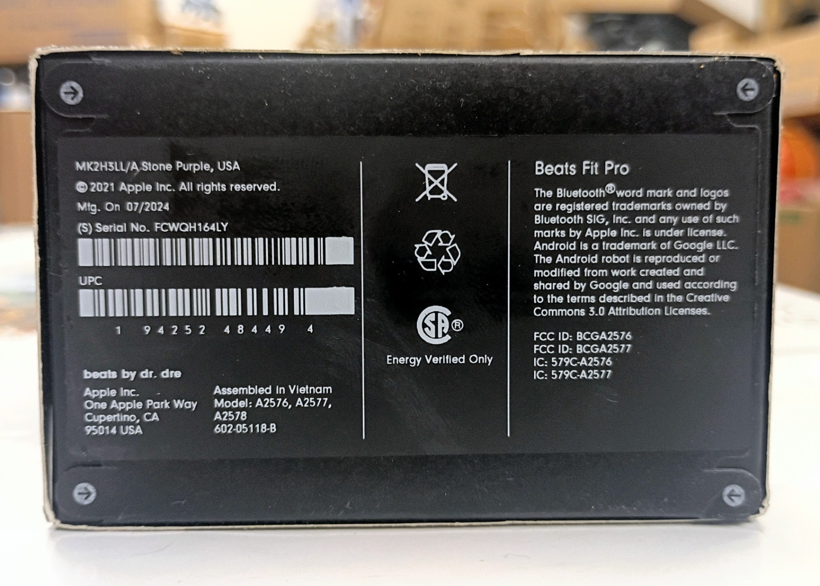 New Beats By Dr. Dre Fit Pro – Bluetooth – Stone Purple