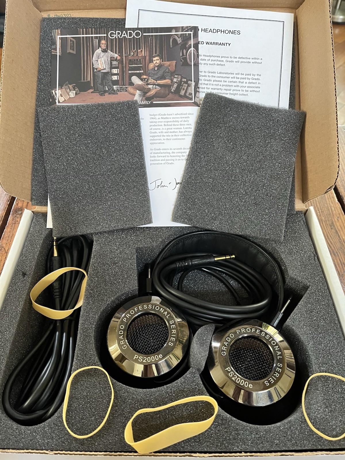 Grado Labs PS2000e Open Back Audiophile Headphones