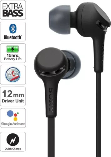 Sony WI-XB400 Wireless In-Ear Extra Bass Headphones With Mic for Phone Black