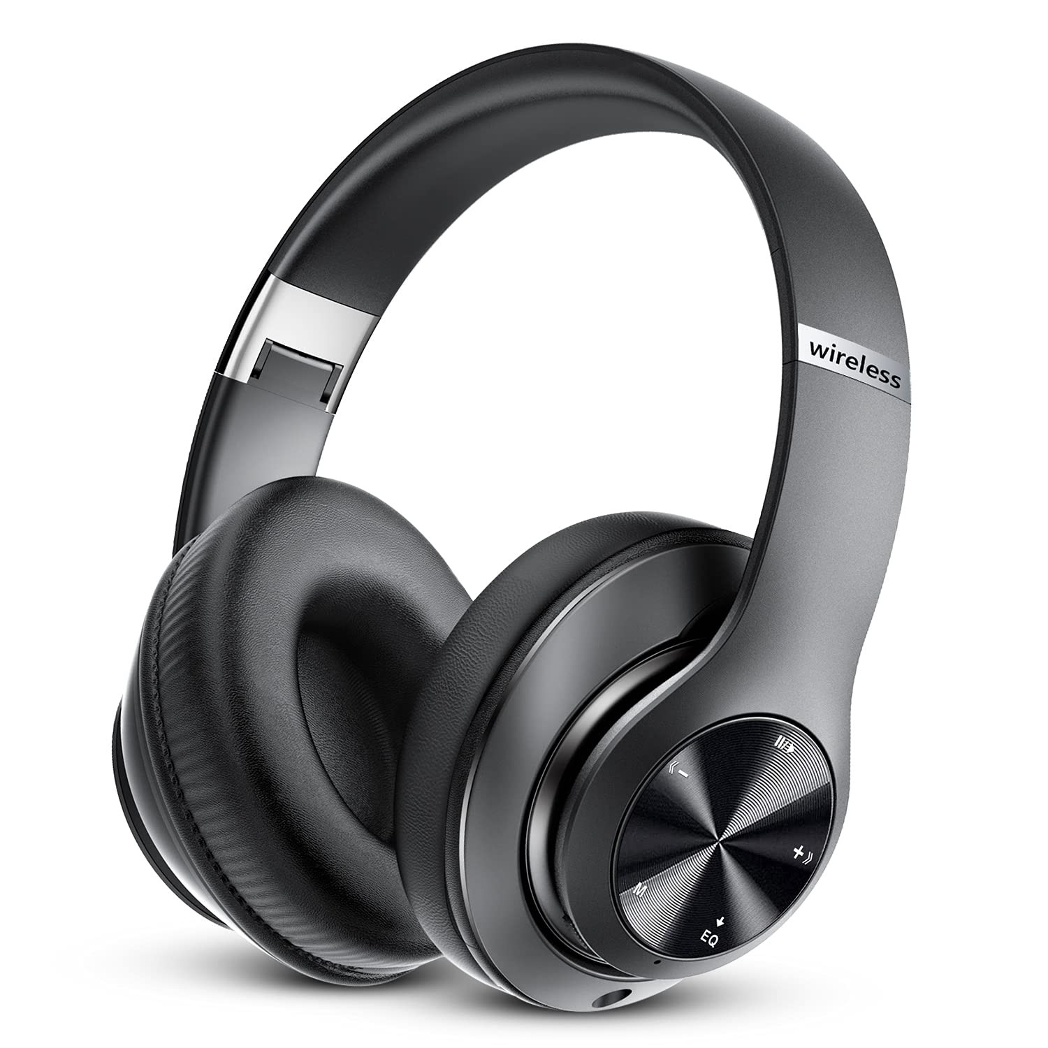 Bluetooth Headphones Over Ear, 60 Hours Playtime Foldable Headphones Wireless…