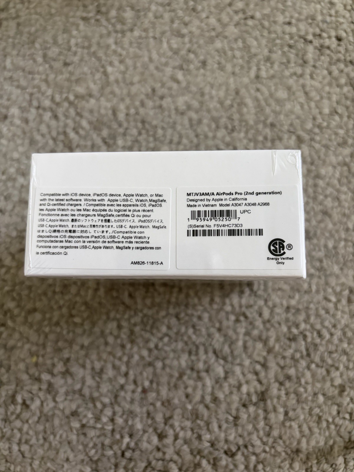 Apple AirPods Pro 2nd Gen White Earbuds w/ MagSafe Case USB-C Bluetooth