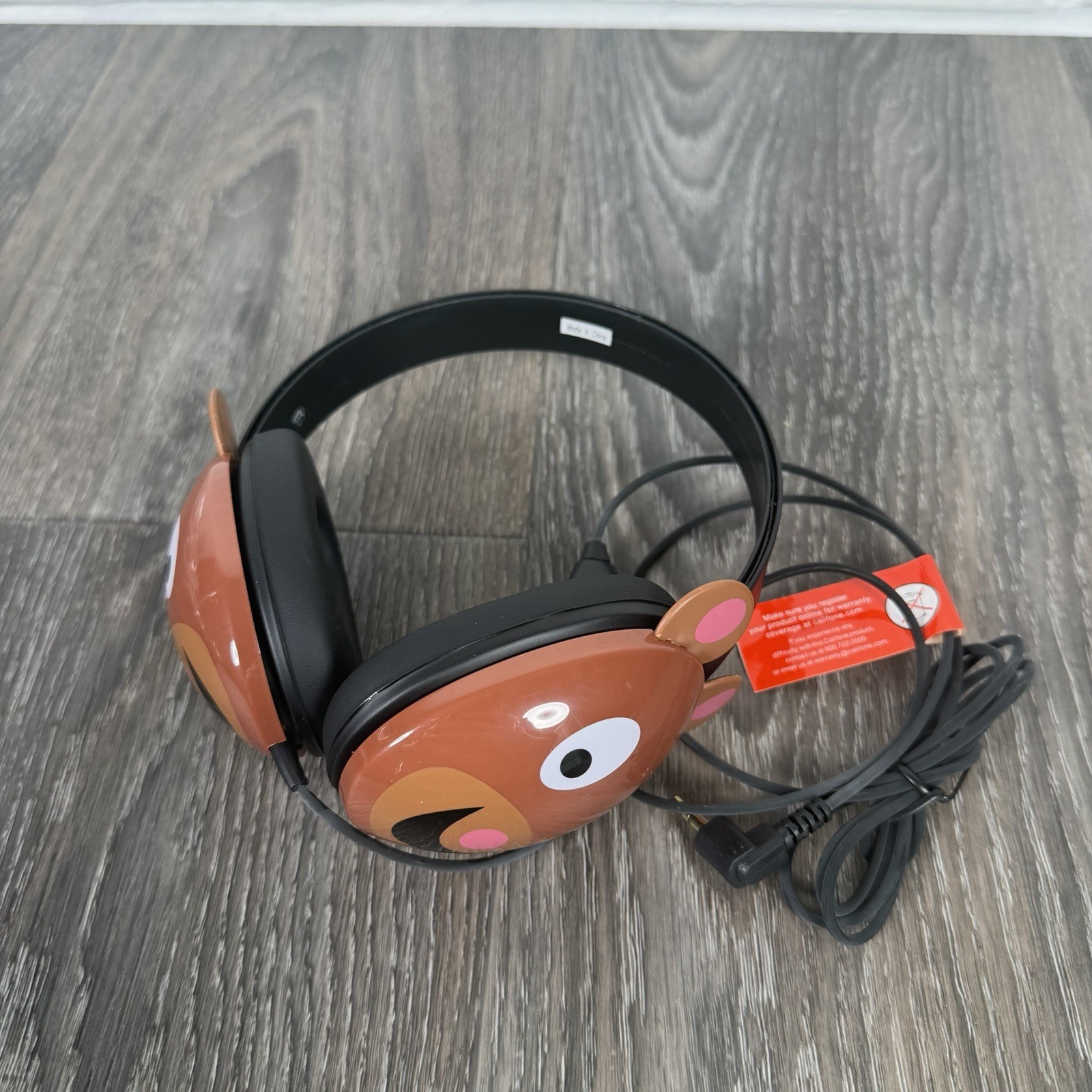 Califone Kids Bear Headphones Listening First Stereo 2810-BE Wired Vintage Y2K