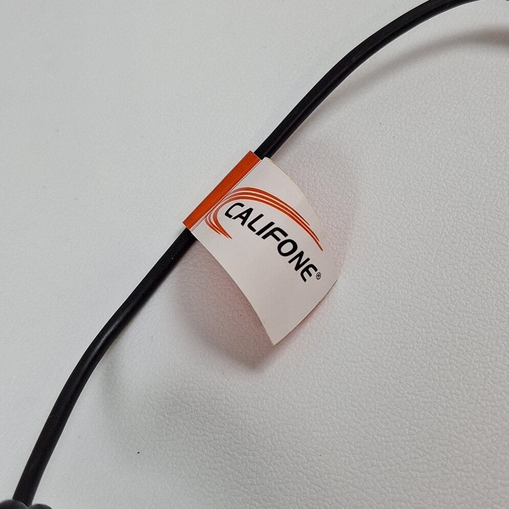 Califone 2924AV-P Headphones with Coiled Cable & 3.5mm Adapter