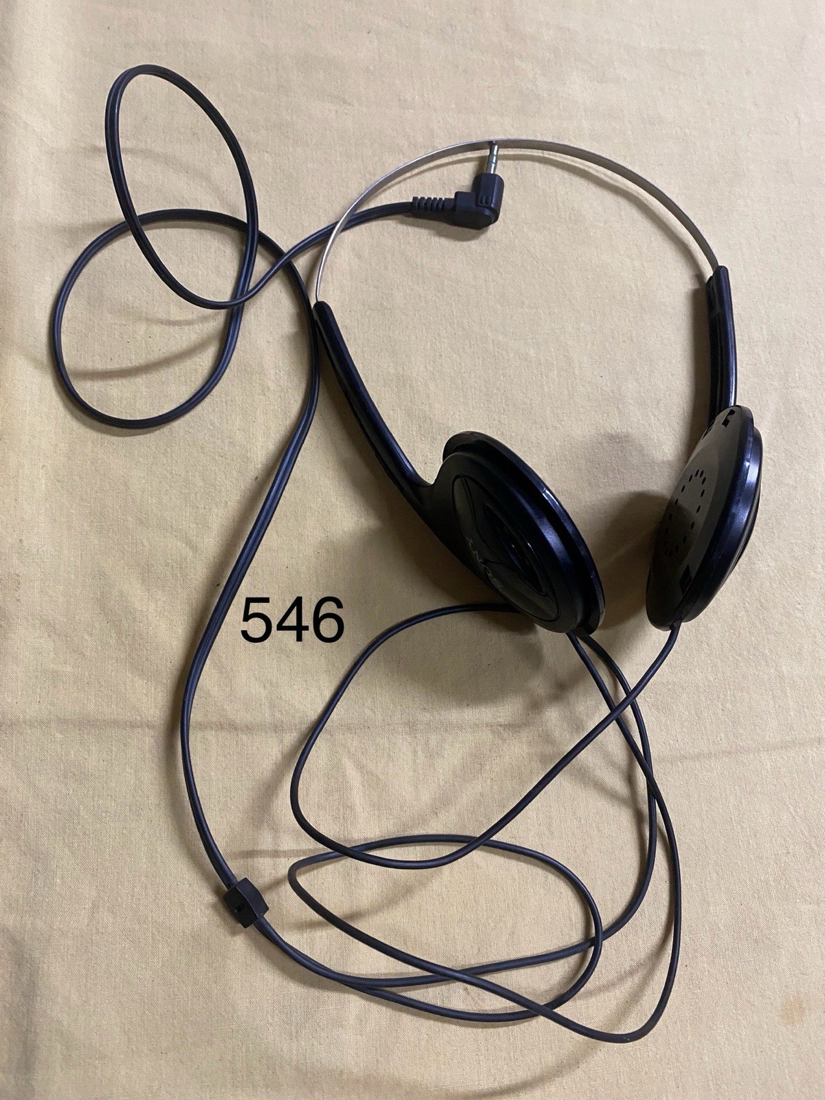 Vintage Sony MDR-015 Wired Headband Stereo Headphones Black (No Foams)