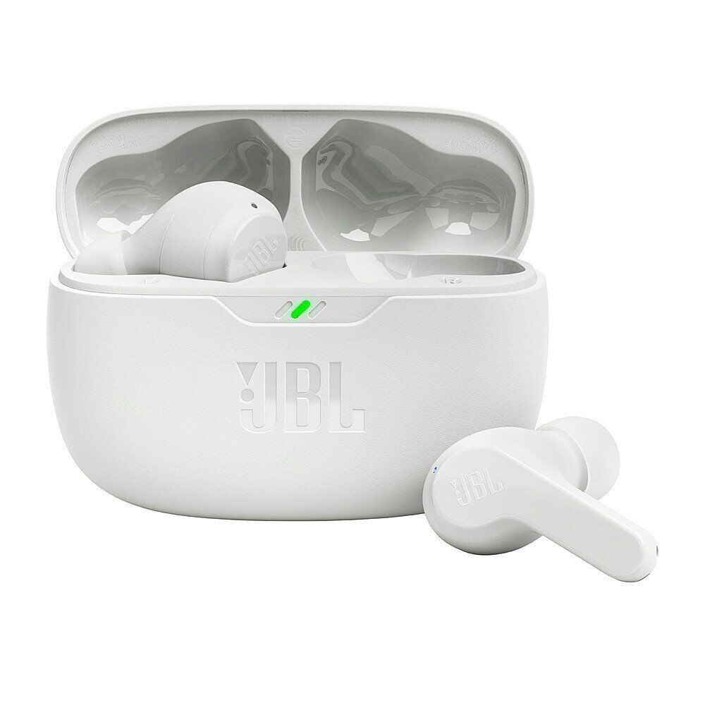 JBL Vibe Beam True Wireless In-Ear Headphones – White (JBLVBEAMWHTAM)