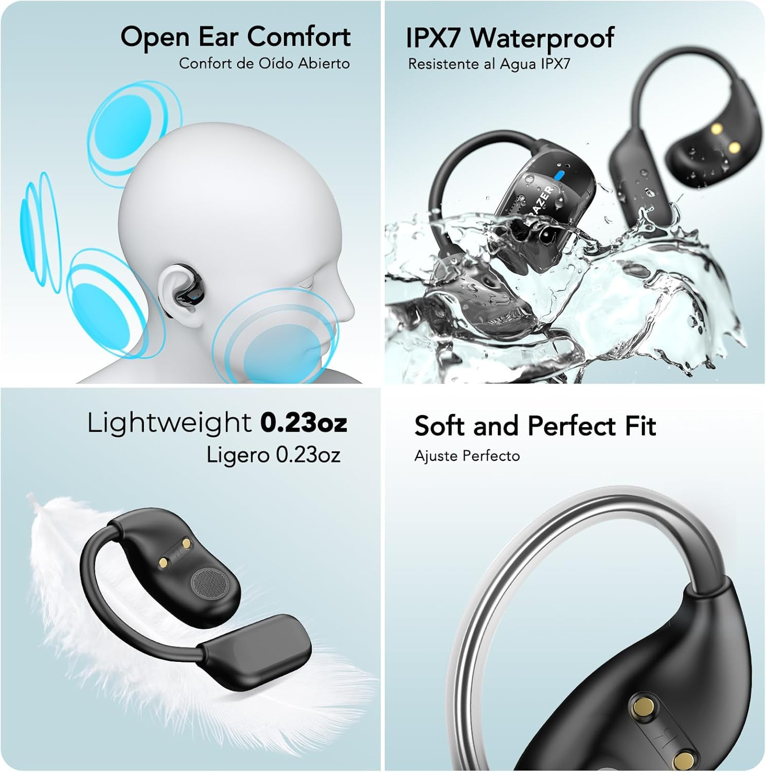 ERAZER XF23 AI Translation Earbuds Real Time 135 Languages Translator Ear Buds