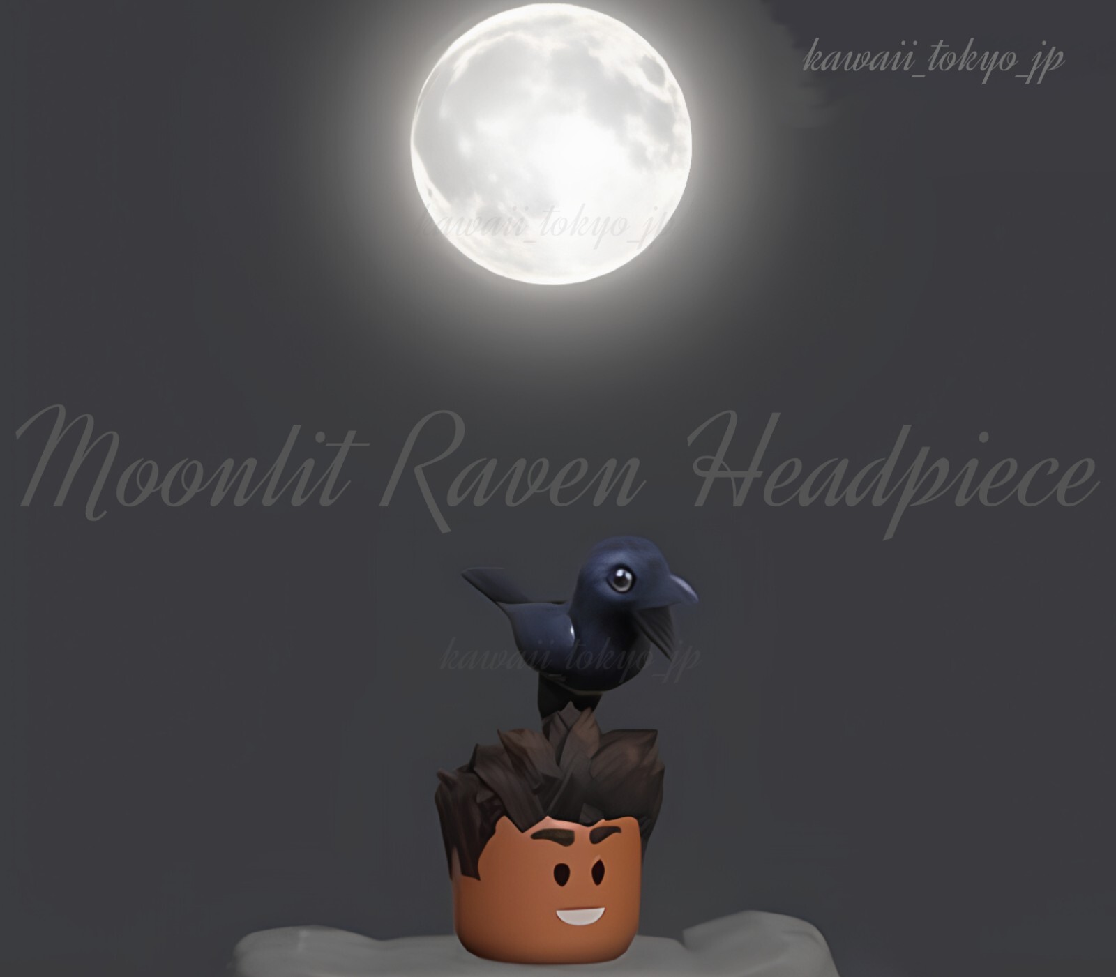 ROBLOX Moonlit Raven Headpiece | CODE SENT ASAP ( Includes Robux )