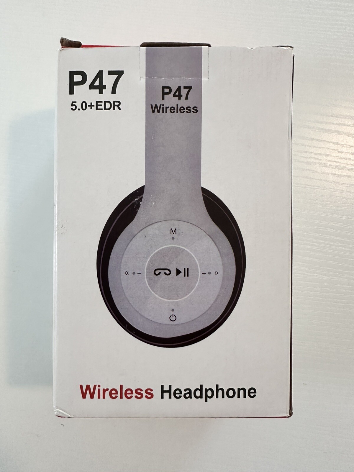 Stereo P47 Bluetooth 5.0 Wireless Headset Foldable Sport Gaming Headphones White