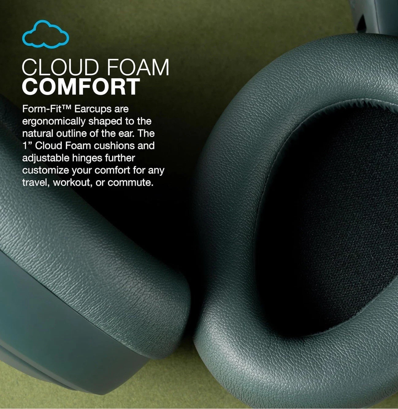 JLab JBuds Lux Wireless Headphone Hybrid Active Noise Cancelling Sage