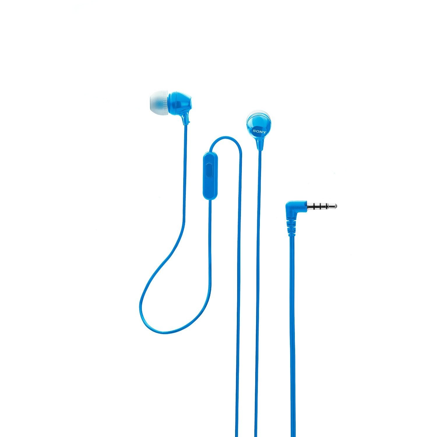 Sony MDR-EX14AP Wired in Ear Headphone with Mic (blue) PAIR ( 2 PIECES)