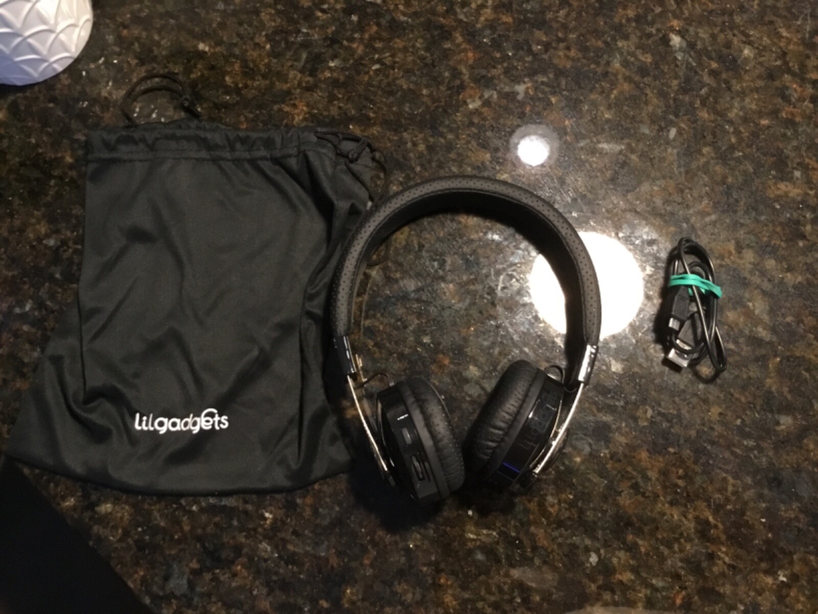LilGadgets Untangled Pro Wireless Bluetooh Black, On-Ear Kids Headphones