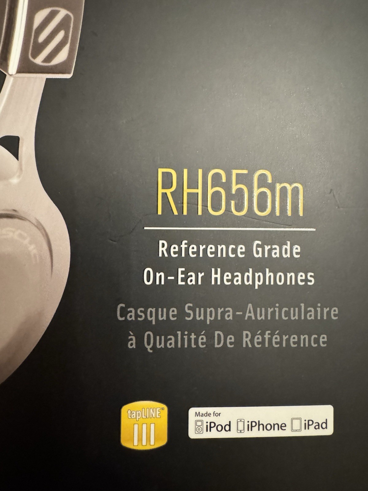 New Noise Isolation Headphones on-ear, Playback Controls, SCOSCHE RH656m, White