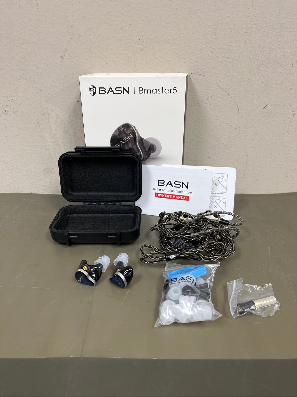 BASN Bmaster5 in Ear Monitors, 5 Drivers HiFi Drummer Stage Headphones, Professi