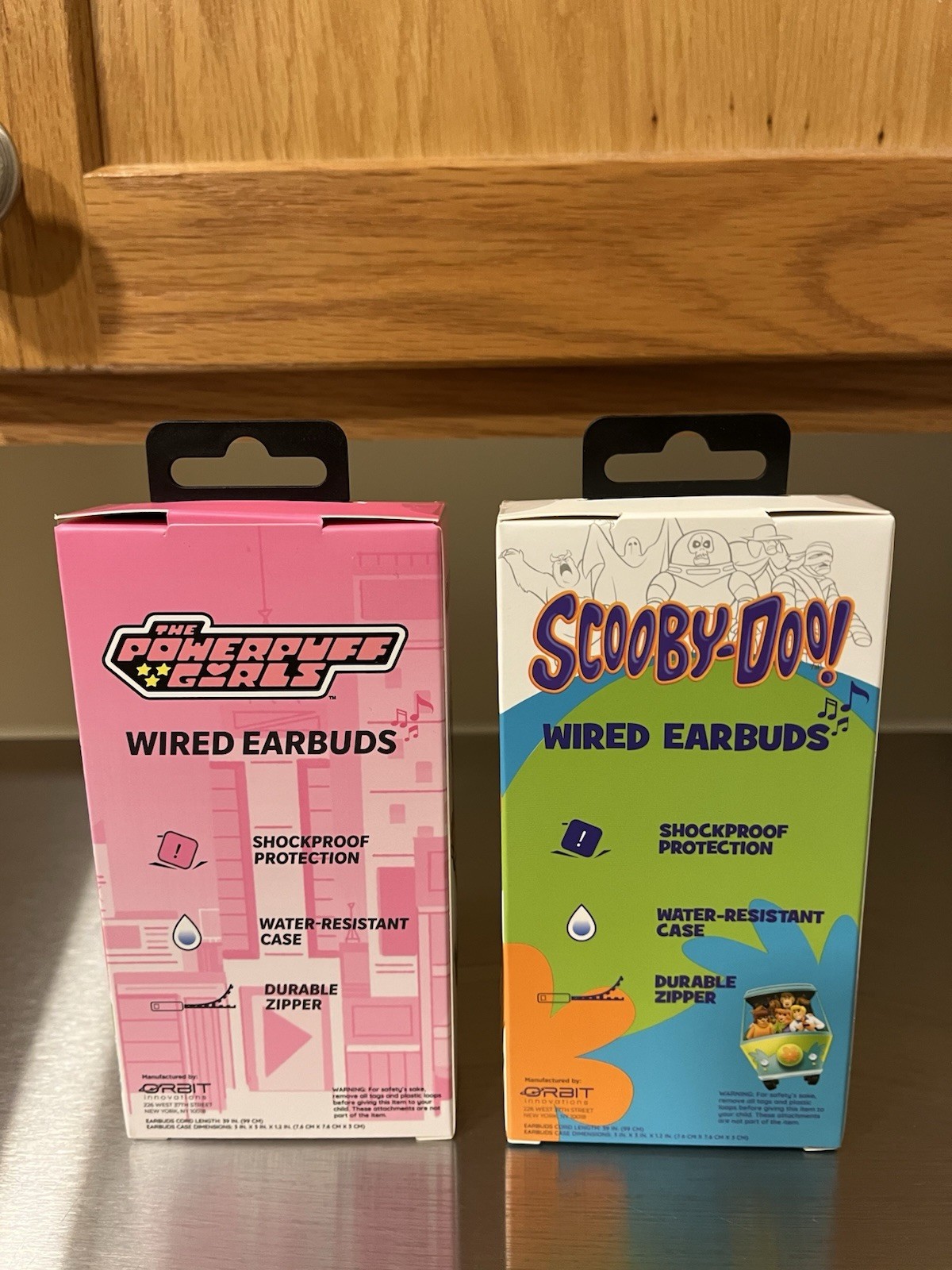 Scooby-Doo & The Power Puff Girls Wired Earbuds & Protective Case NEW-WB
