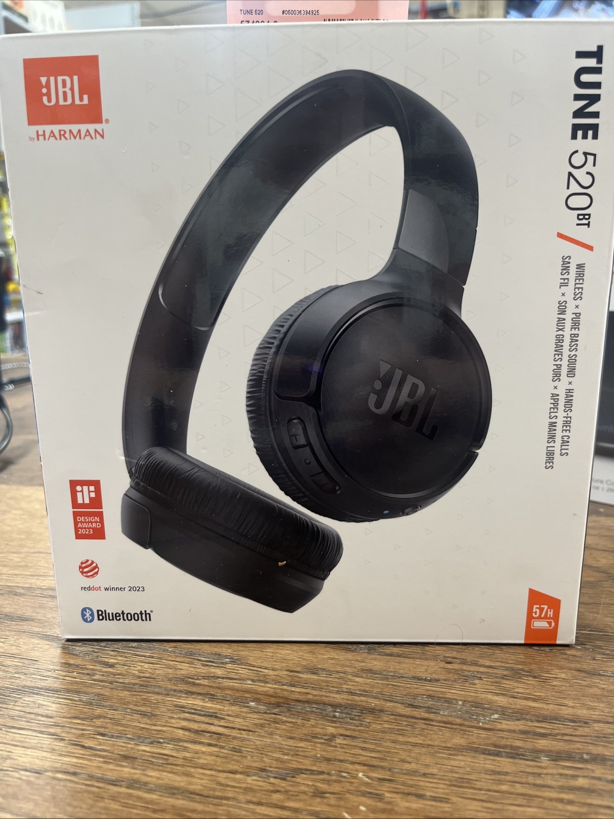 JBL JBLT520BTBLKAM Tune 520BT Headphones – Black