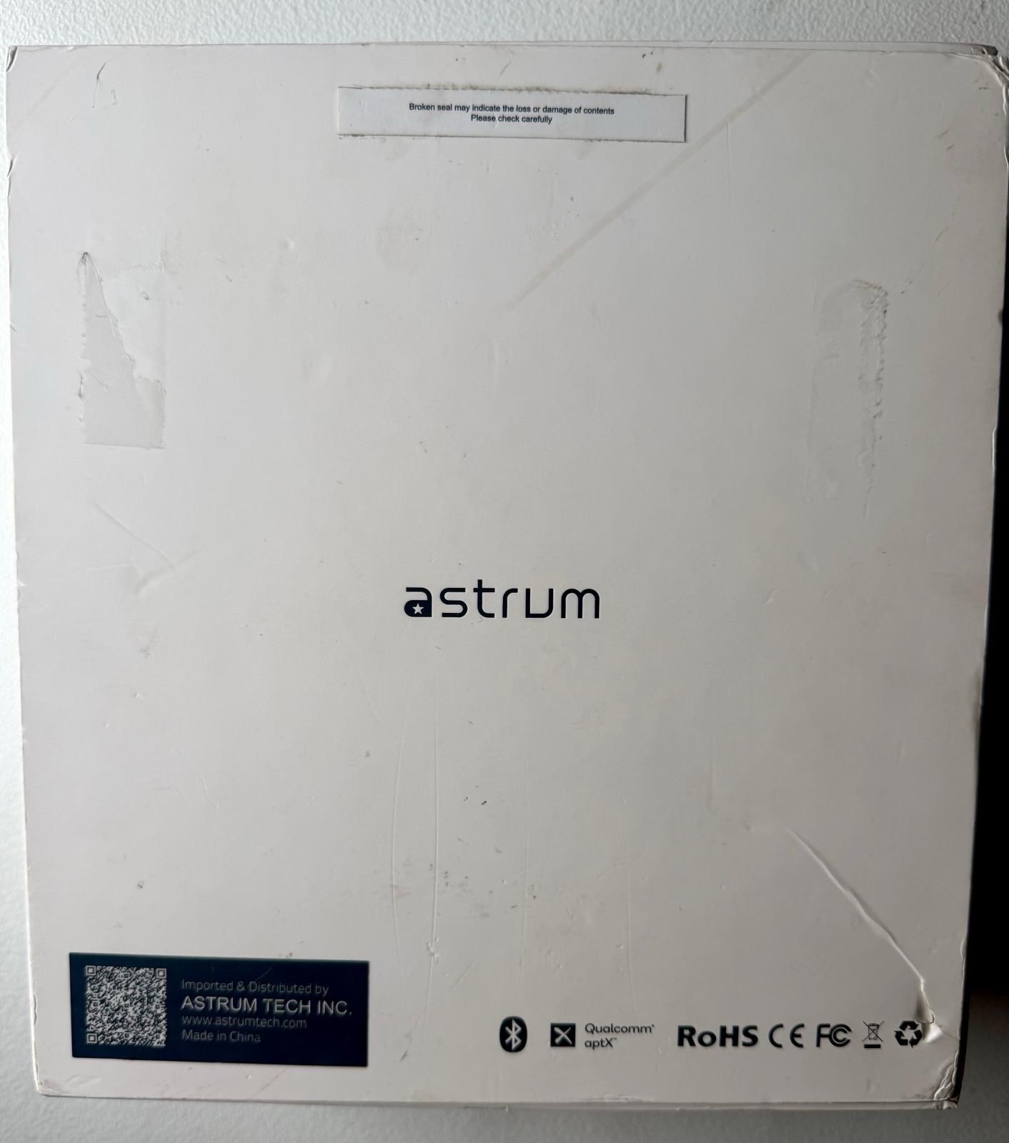 Astrum MX PRO Bluetooth 5.1 Headphones White Open Box New Unused