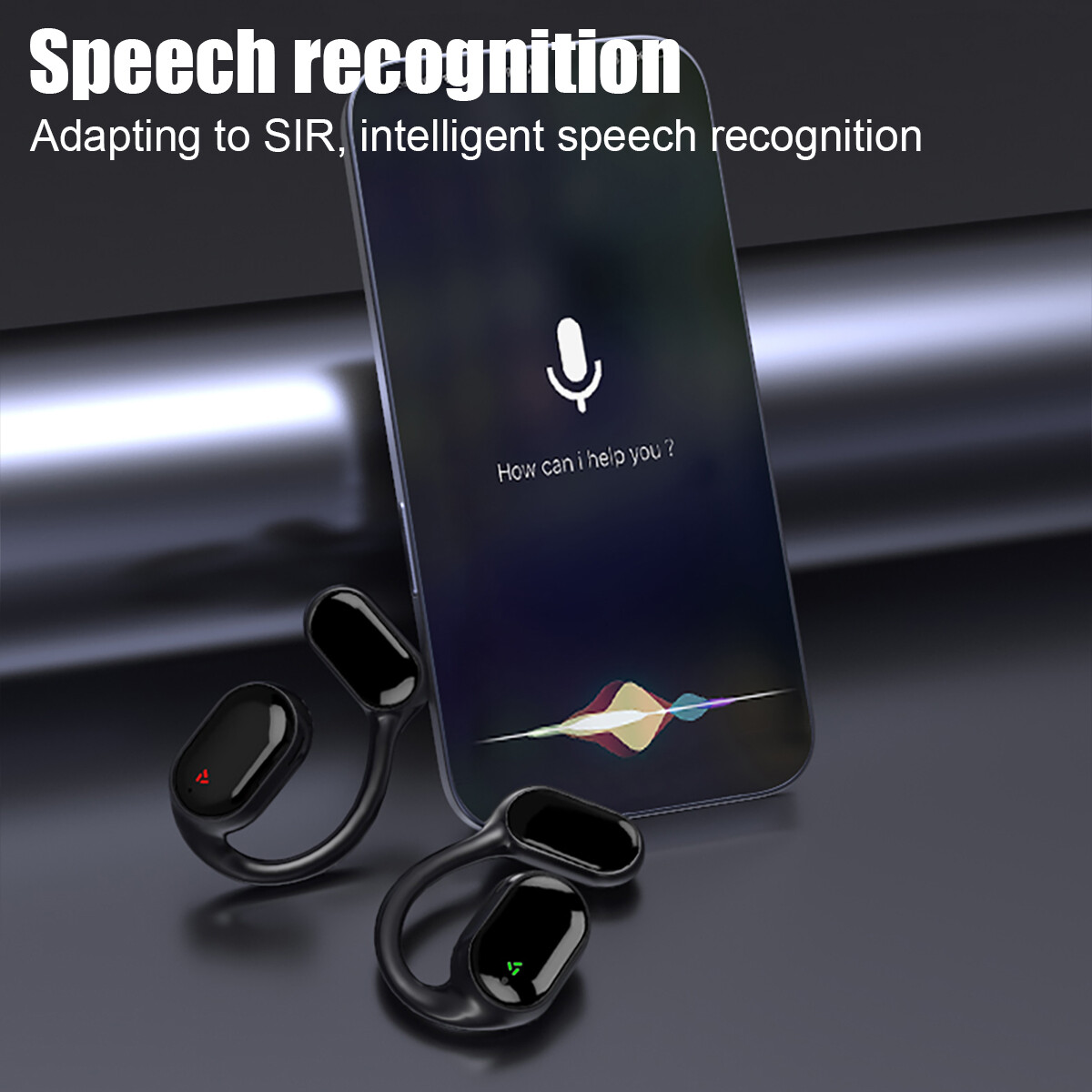 Bone Conduction Headphones Bluetooth 5.3 Wireless Headset Outdoor Sport Earbuds