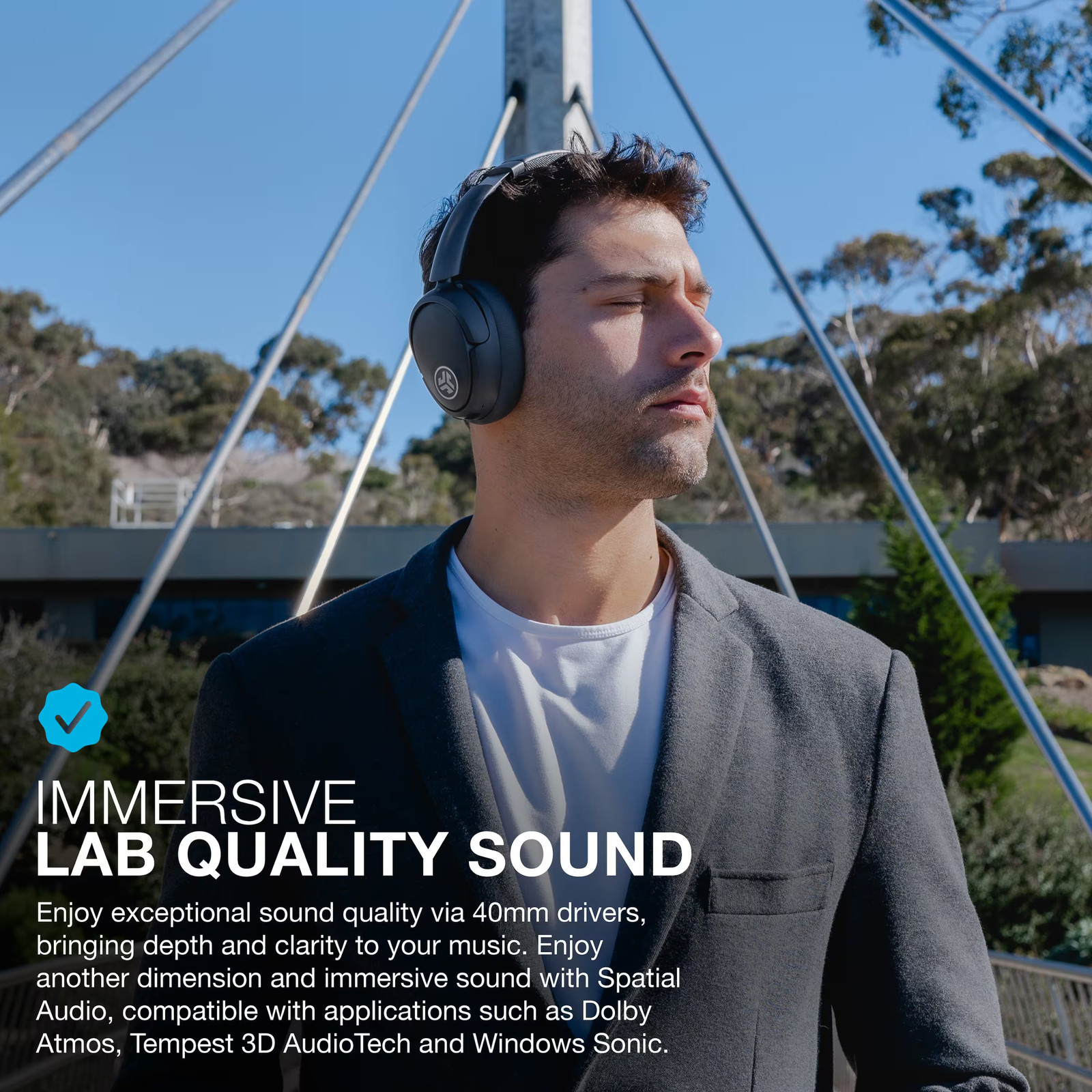 JLab – JBuds Lux ANC Headphones – Graphite