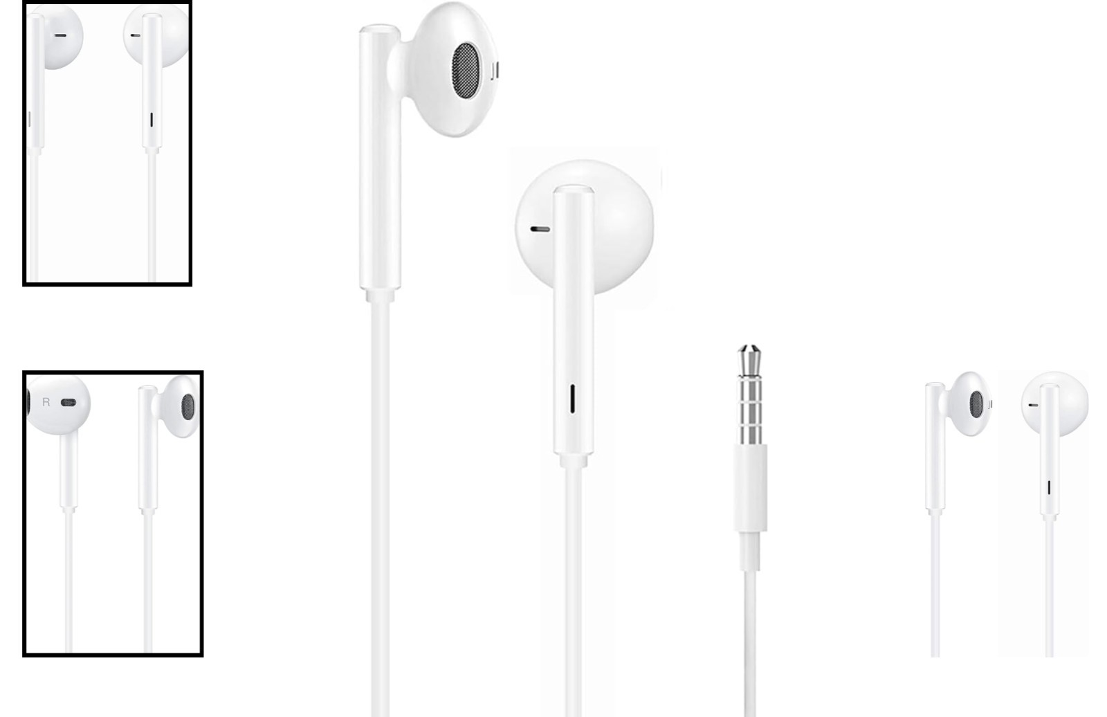 Dynamic Sound Isolation Earbuds: 2 Pack Wired Headphones with Remote