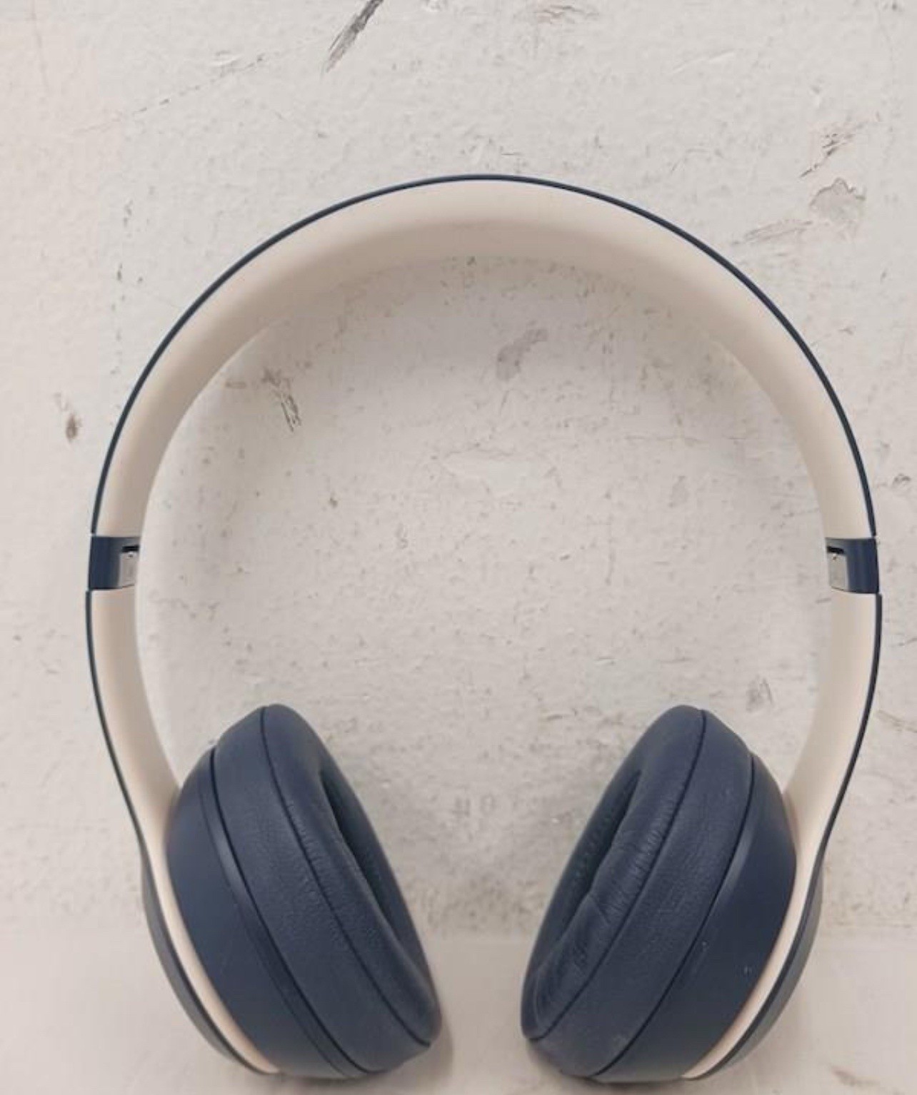 Beats Solo 3 Blue Red On-Ear Wireless Headphones With Wire, Charger, Case