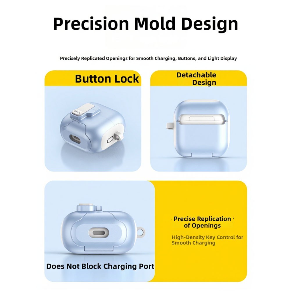 Protective Case for Huawei FreeClip 2 Automatic Locking Design Drop-Resistant