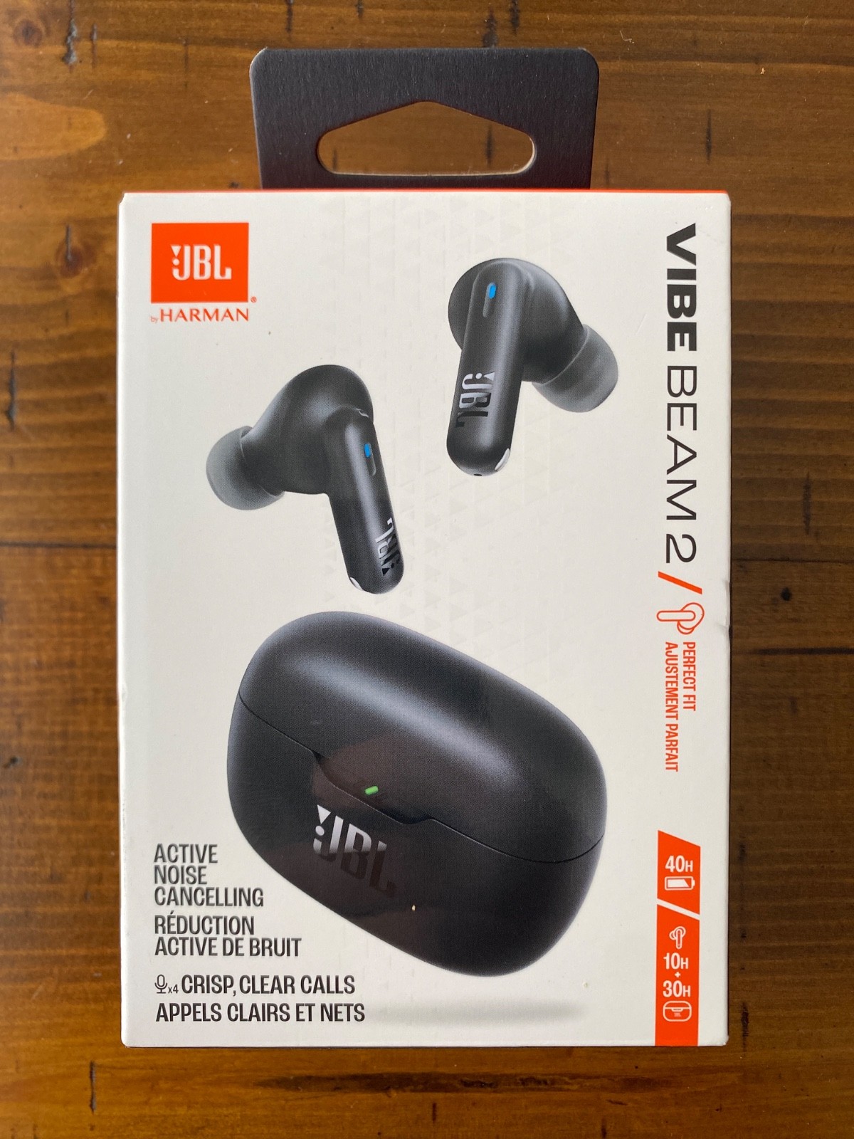 JBL Vibe Beam 2 True Wireless Bluetooth Earbuds – Black