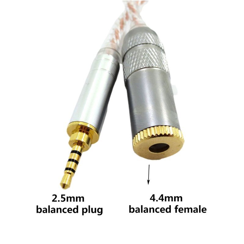 HIFI Balance Cable Male 2.5mm to 3.5mm 4.4mm Female Headphone Converter