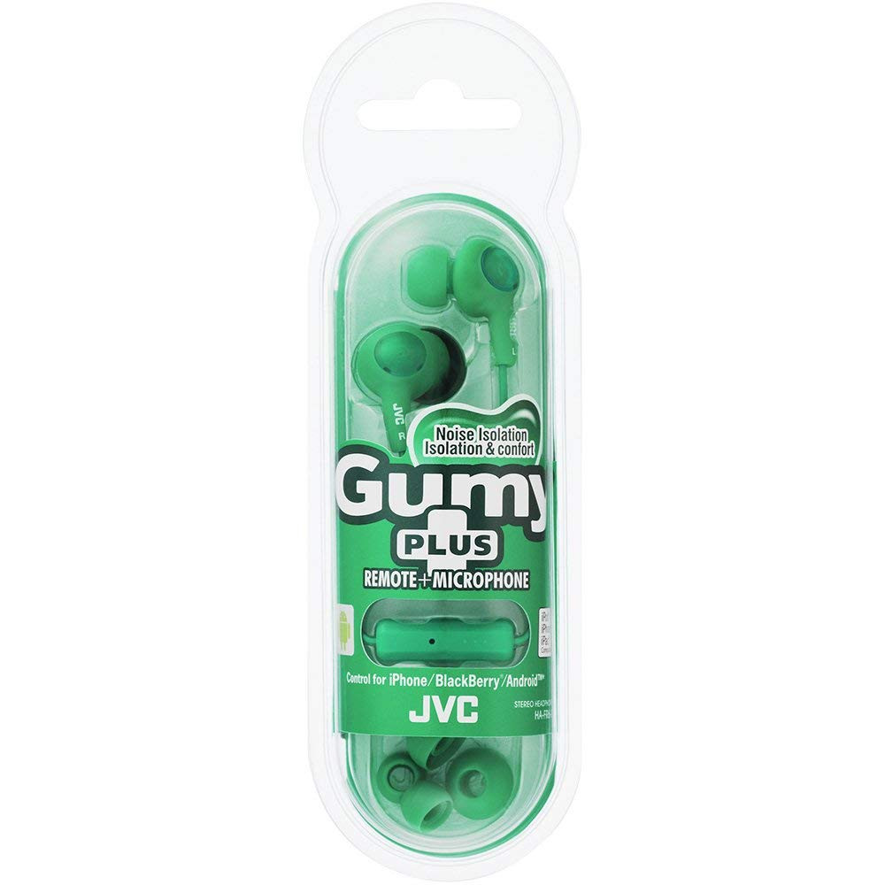 JVC Gumy Plus Inner Ear Headphones White 3.5mm Wired Earbuds with Earpieces