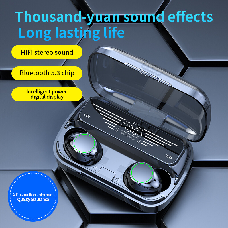 Bluetooth 5.3 Earbuds True Wireless Headphones Super Bass Waterproof Headset