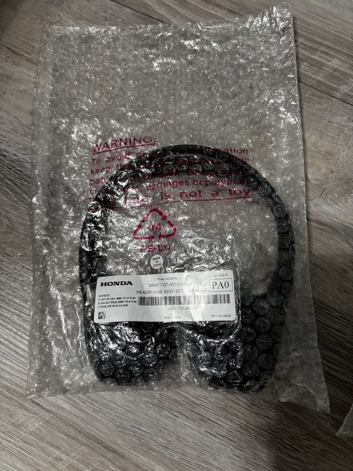 Honda 35957-TG7-A010-M1 Honda Odyssey headphones 2018-2022