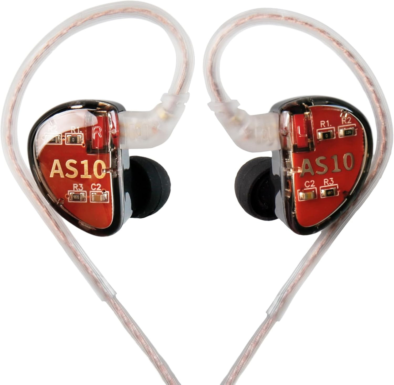 KZ AS10 Pure 5 Balanced Armature 5BA Earphone, Musician in Ear Monitor Headphone