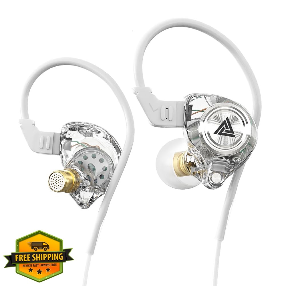 CNWUJASS AK3FILE Clear wired earbuds 3.5mm mic